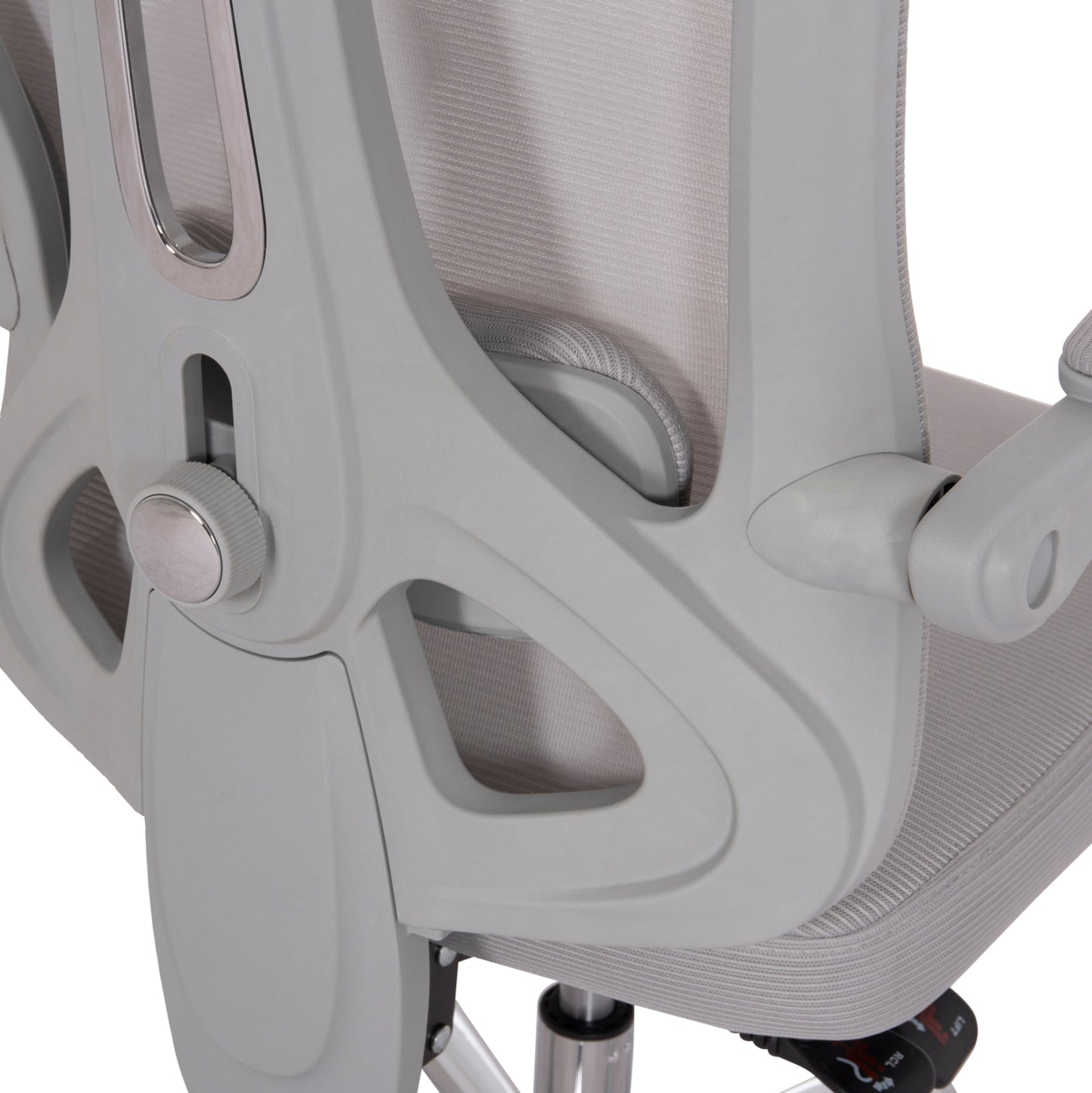 Office Chair Barnet Hm18258.02 Grey Mesh-grey Frame Nylon 61x62x123hcm.