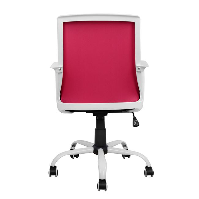 Office Chair Hm1053.05 Pink With Mesh And Metal Base 58x59x103 Cm