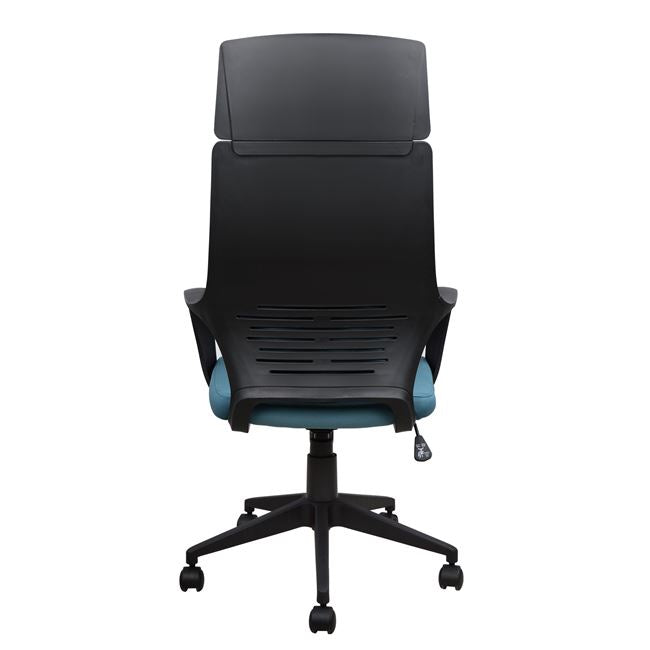 Office Chair Hm1054.06 Grey-light Blue And Black Base 64x61x126 Cm