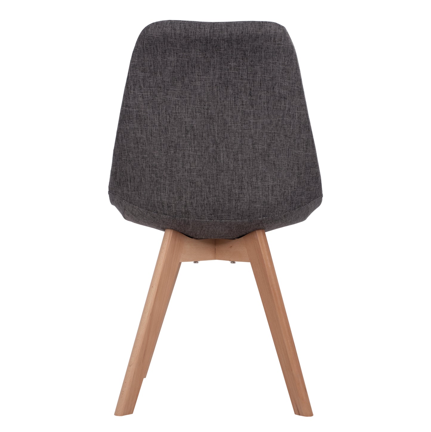 Chair Vegas With Wooden Legs And Fabric Grey Hm0033.50 48x55x82 Cm