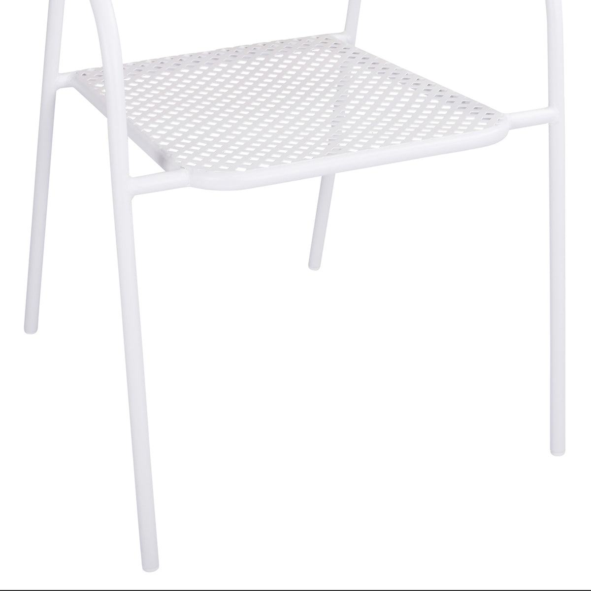 Metallic Chair White Thetis Hm5173.12 55x57x79 Cm