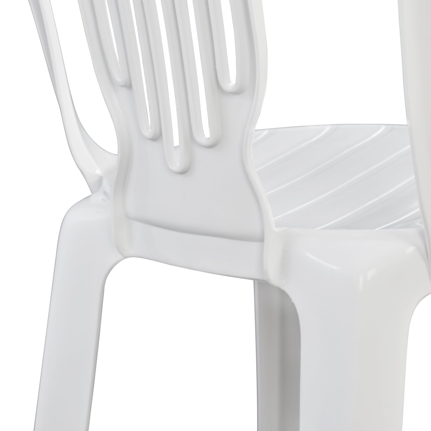 Pastic Chair Vienna White 303002010 44x50x87 Cm