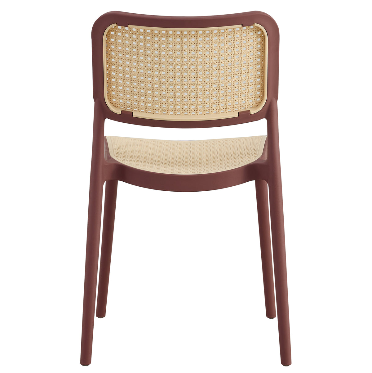 Chair Polypropylene Meko Hm5934.05 Maroon And Beige 51x52x80hcm.