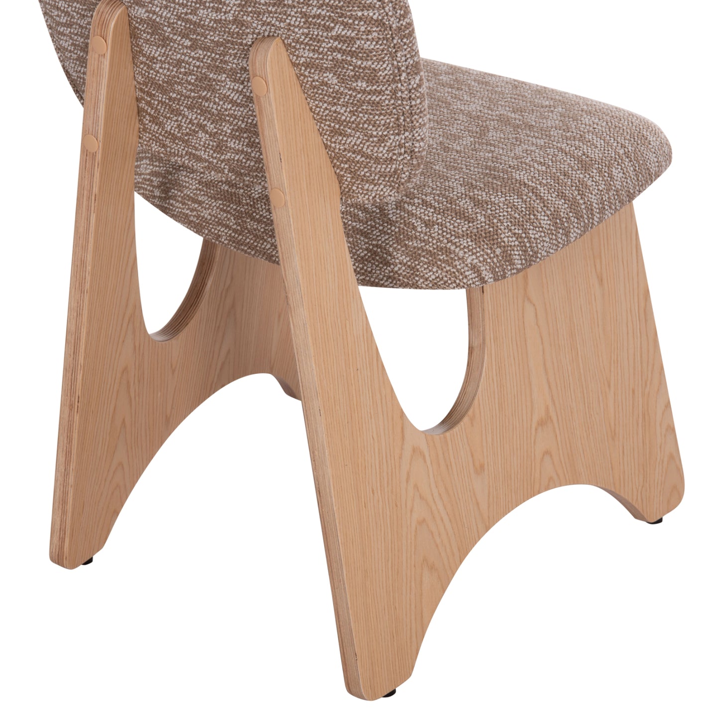 Dining Chair Bellisi Hm18248.01 Brown Fabric-plywood In Oak Color 53x56x78hcm.
