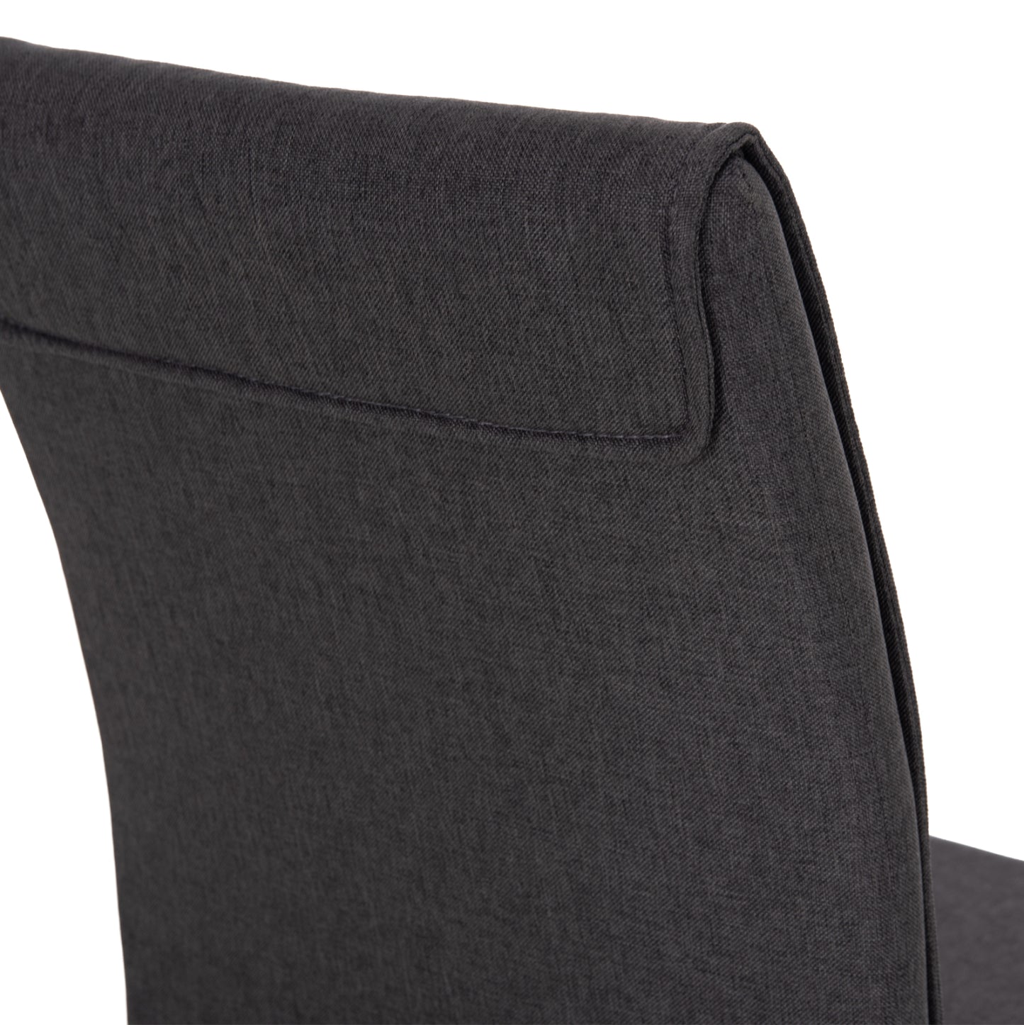 Dining Chair Perky Hm18347.01 Grey Fabric-metal Legs In Black 44x60x87h Cm.