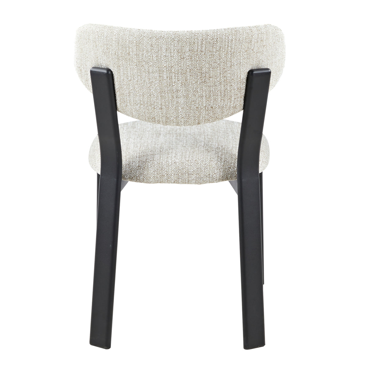Dining Chair Ramen Hm18470.03 Light Grey Fabric--black Metal Legs 46x62.5x79hcm.