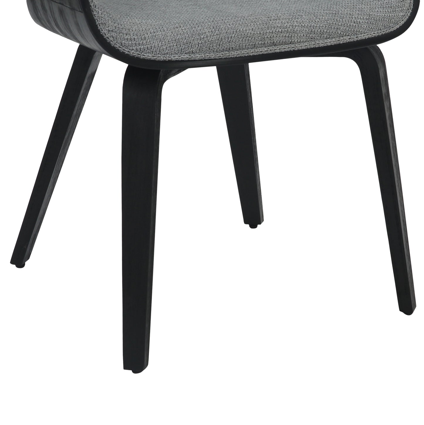 Dining Chair Netto Hm9976.02 Plywood Frame In Brushed Black-grey Fabric 55x56x83,5hcm.
