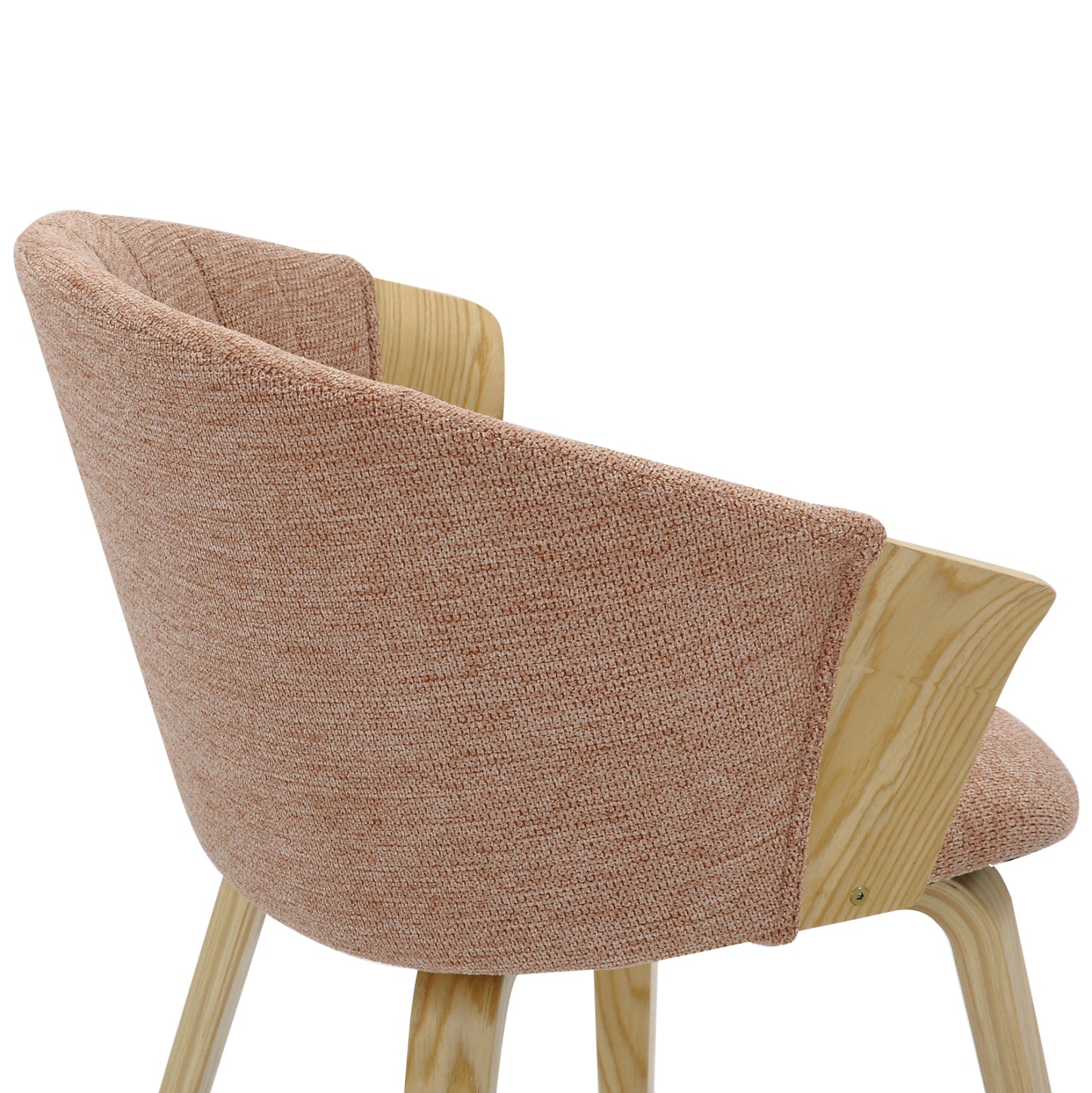 Dining Chair Jesper Hm9977.01 Plywood Frame In Oak-redwood Fabric 61x54x74hcm.