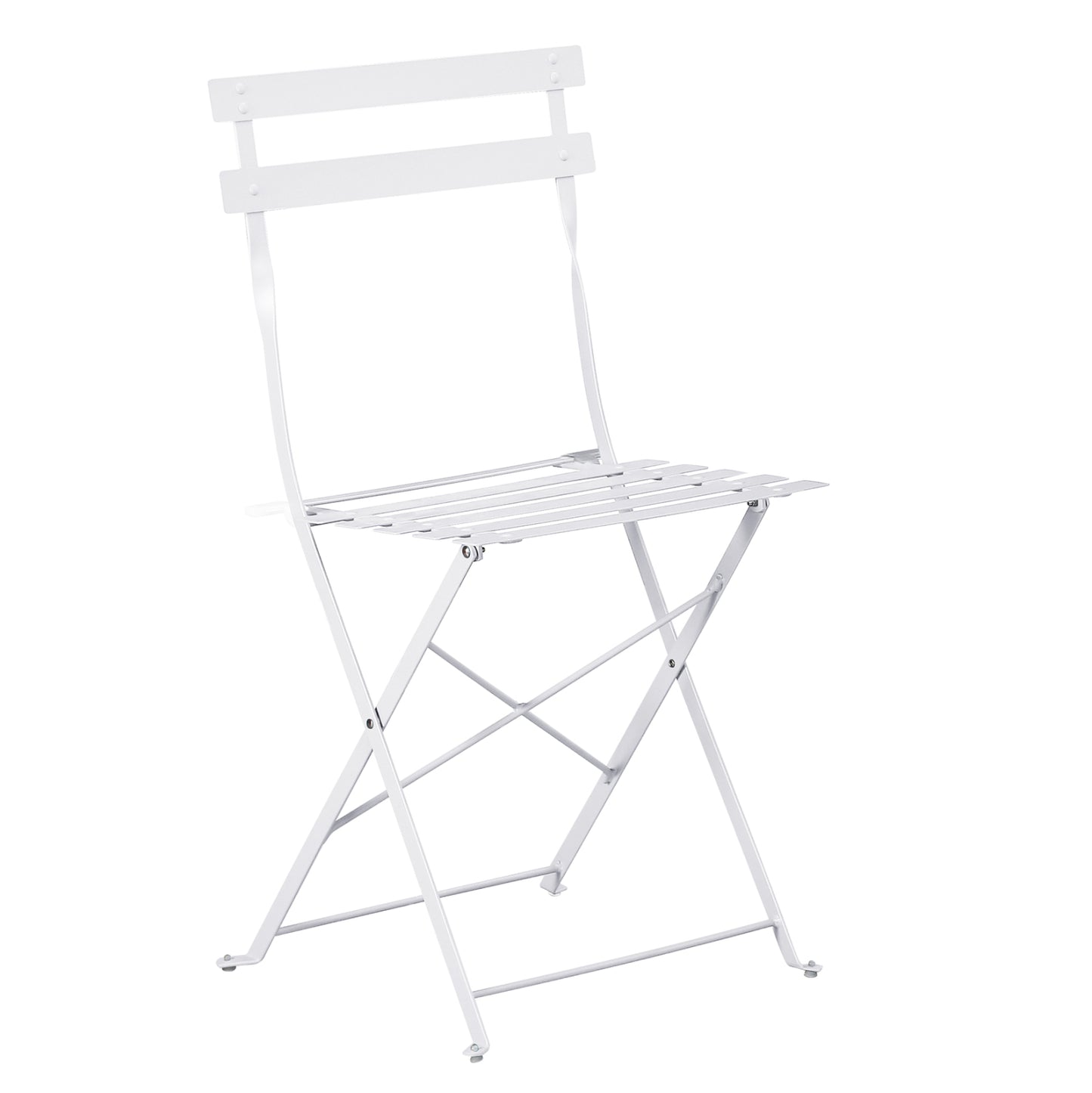 Folding Chair Sophie Hm6337.01 Metallic In White 41x43x80hcm.