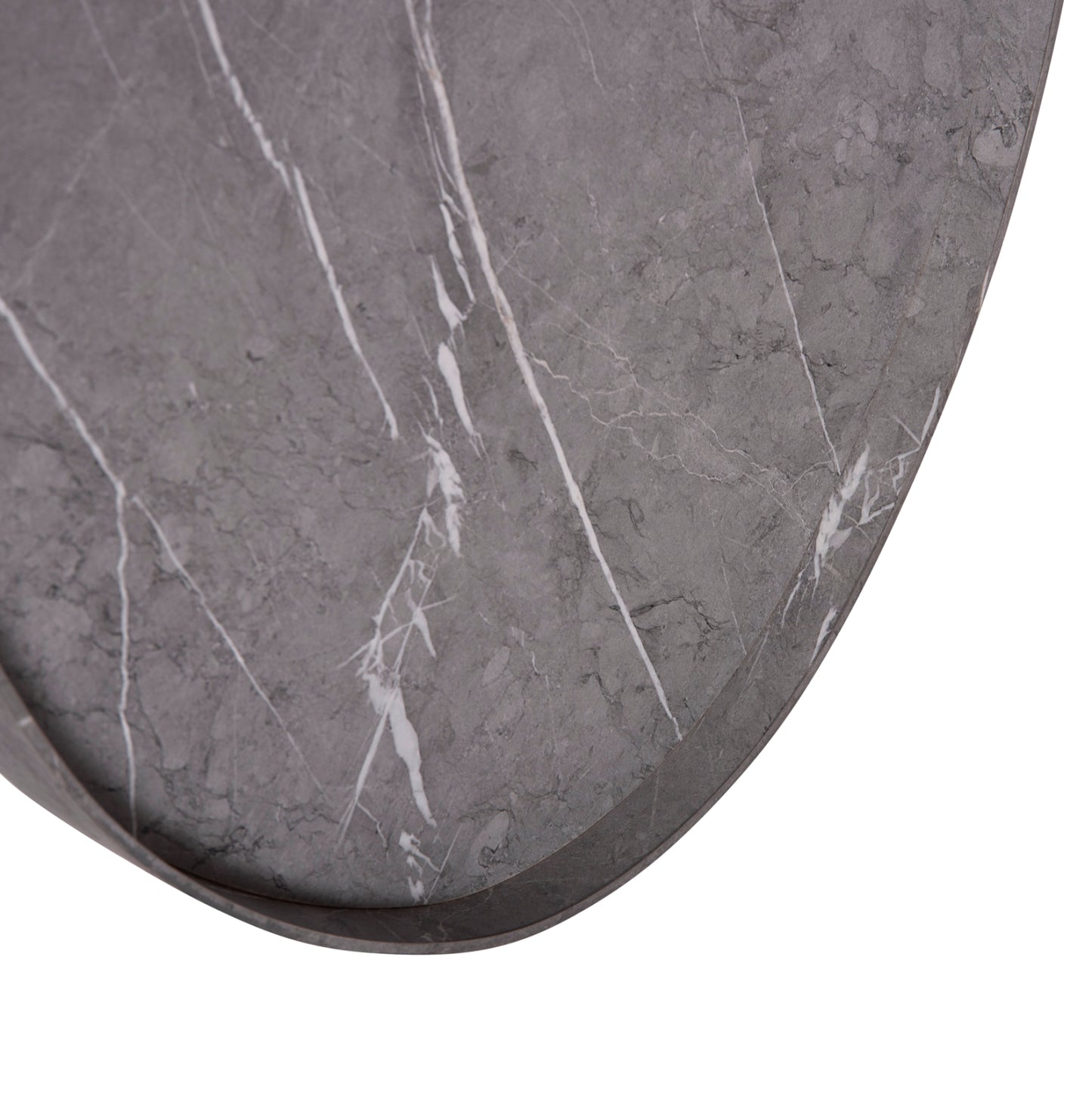 Wall Mirror Drop Hm4488.02 Mdf Frame In Grey Marble Coloring 50x80hcm.