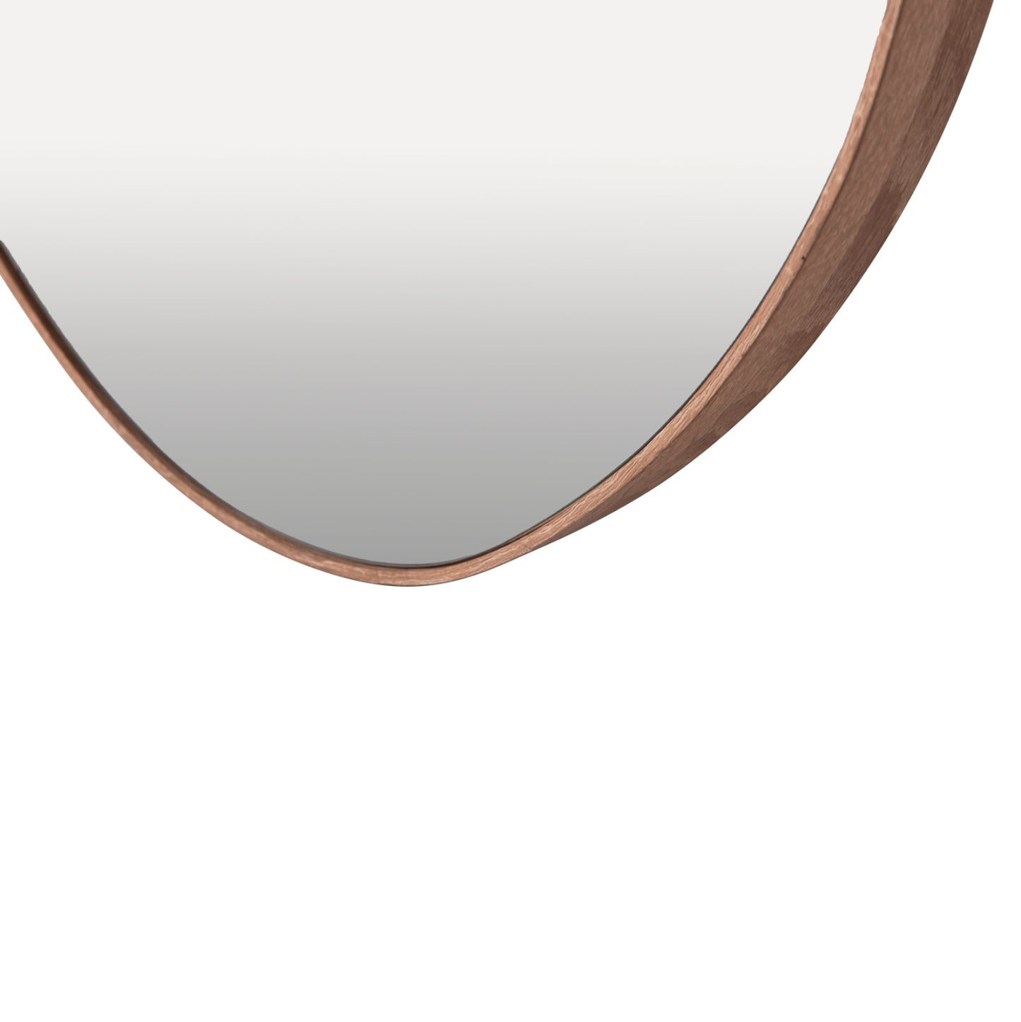 Wall Mirror Drop Hm4488.03 Mdf Frame In Natural Wood Color 50x80hcm.