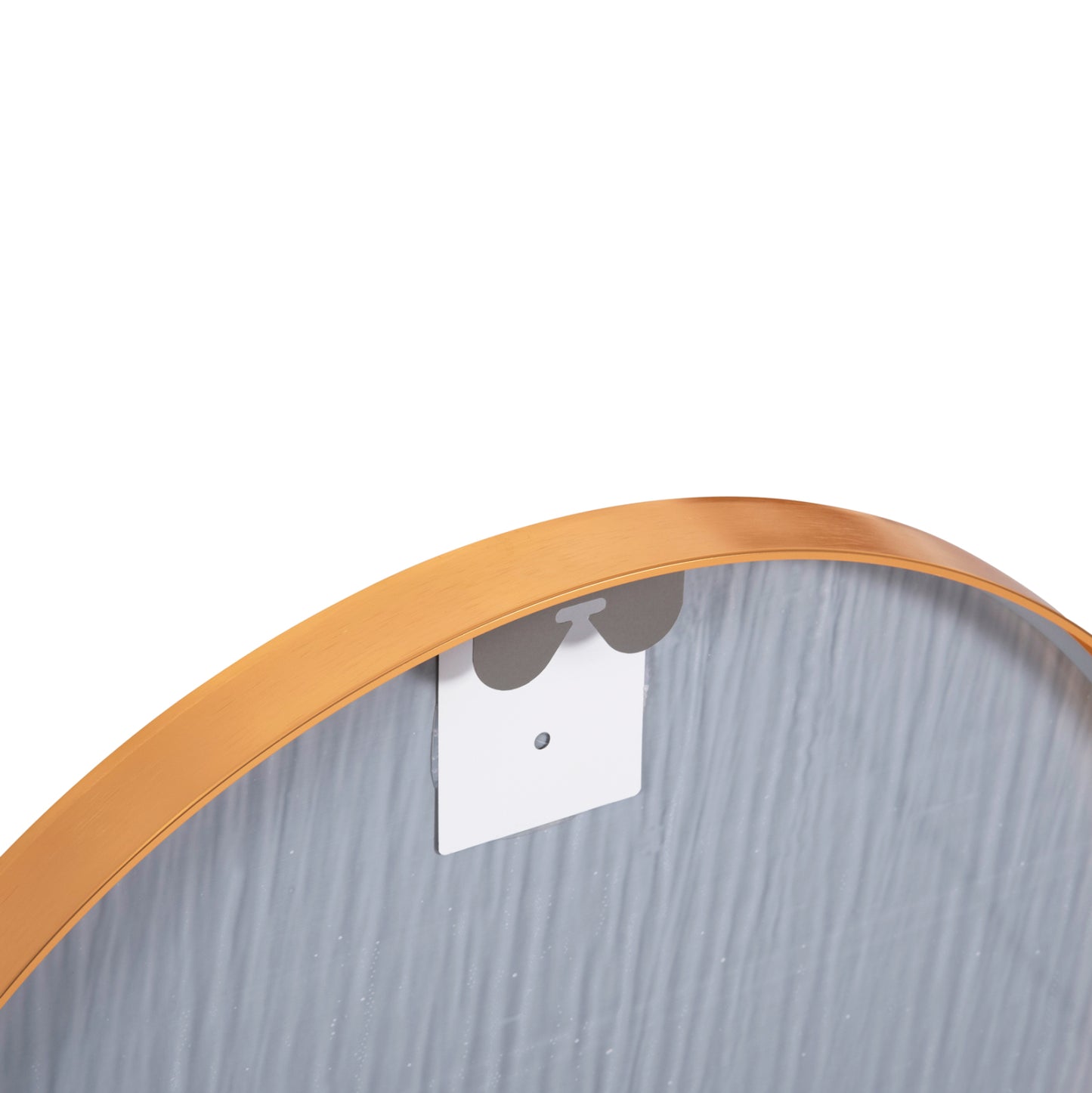 Wall Mirror Series Archer Hm4500.30 Oval Aluminum Frame In Golden 59x79hcm.