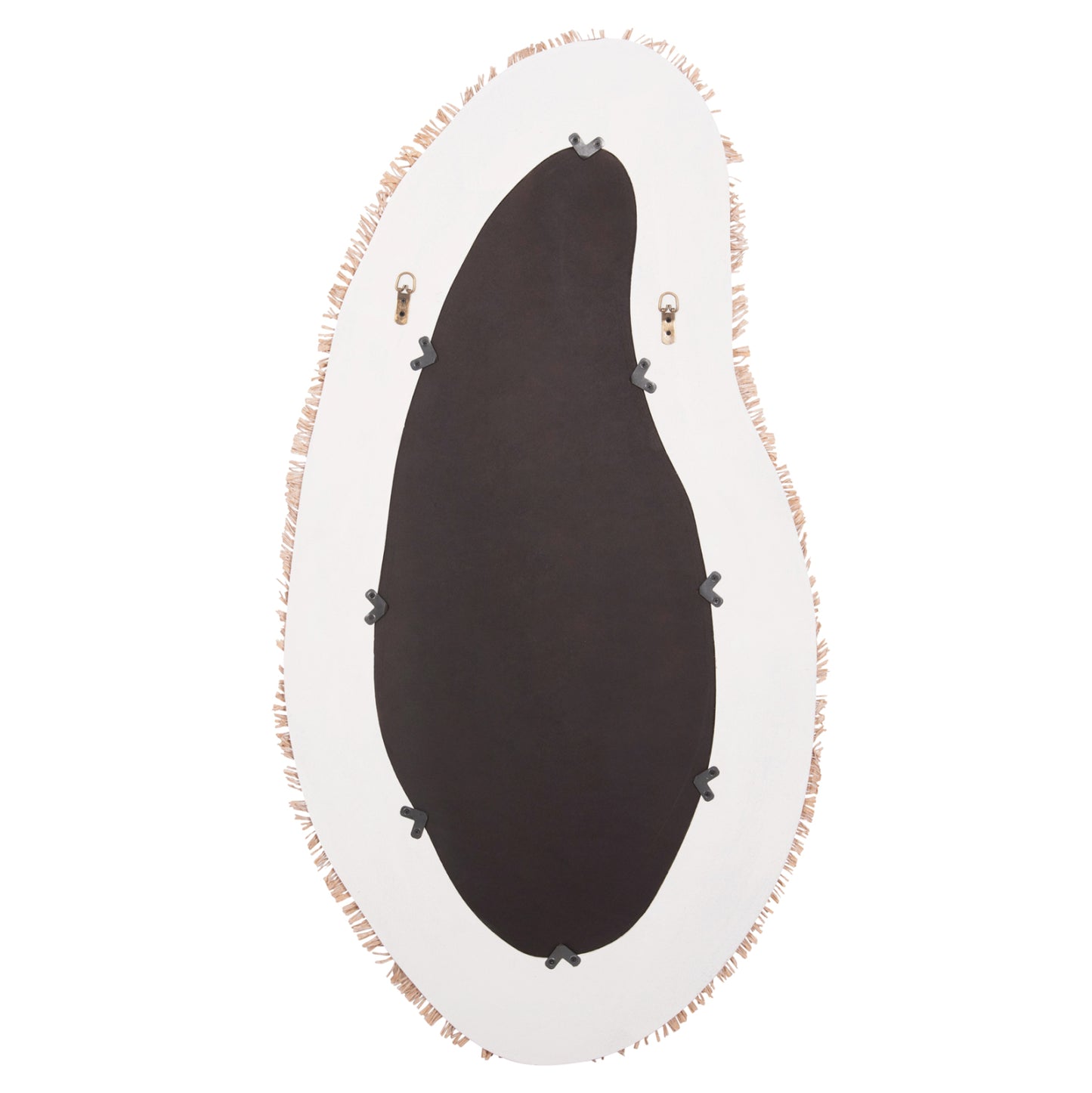 Wall Mirror Series Santorini Hm4525 Mdf In Off White-decor In Beige 62x1,8x120hcm.