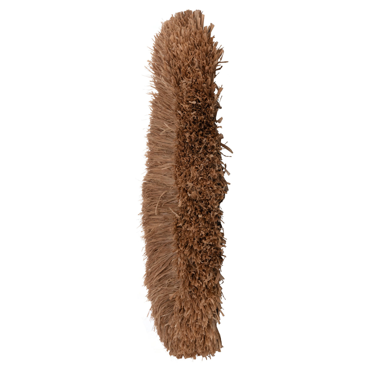Wall Mirror In Oval Shape Hm4711 Sisal Fibers Frame In Natural Color 95x60x15(thickness) Cm.