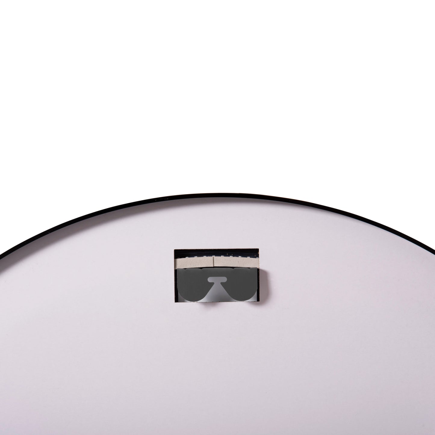 Wall Mirror Rounder Fb94503.01 Aluminum Frame In Black-led Lighting Φ80cm.