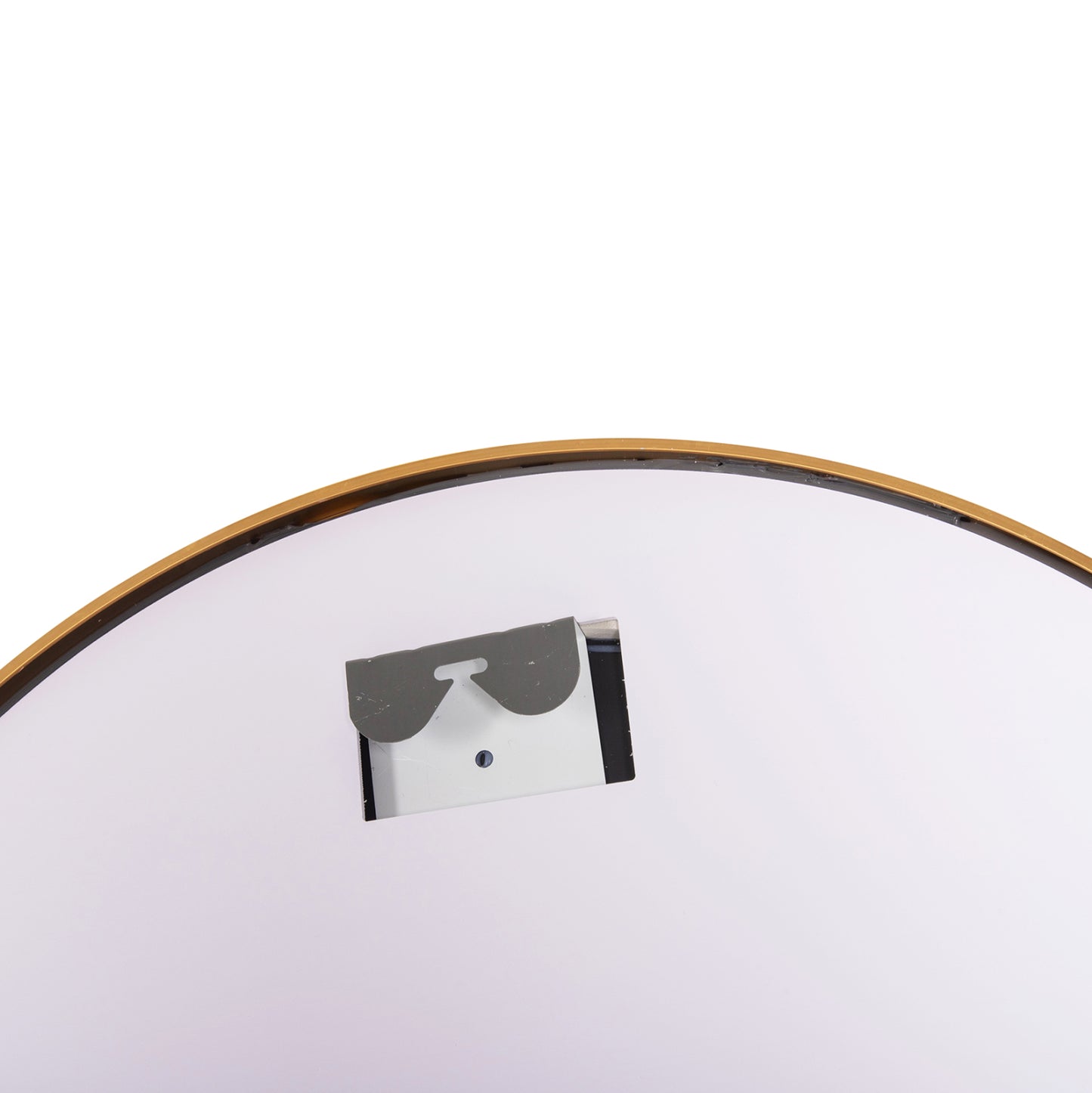 Wall Mirror Round Hm9580.30 Aluminum In Gold-led Light Φ60x3cm.