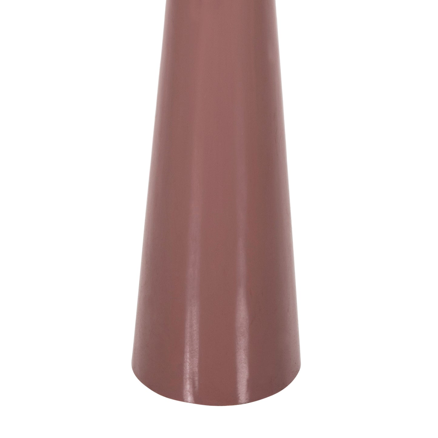 Candlestick (pillar) Guntur Hm4244.06 Metal In Light Coral-gold Φ20,5x68hcm.