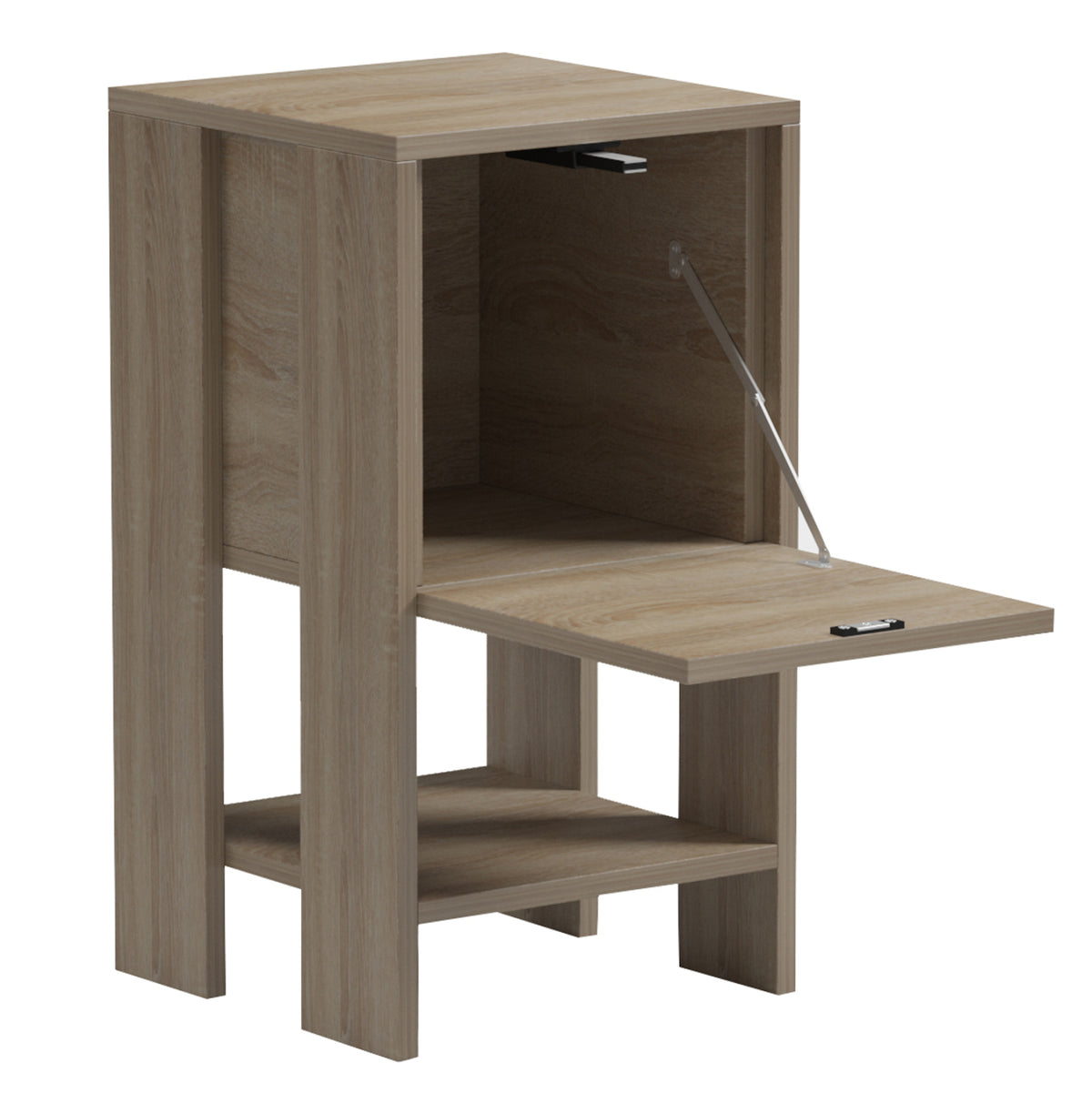 Nightstand Argus Hm18378.01 Melamine In Sonama 30x30x55hcm.