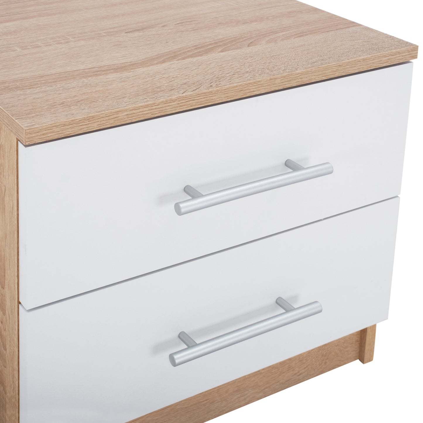 Night Stand Hm2220.06 Sonama-white 48x40,5x41,5 Cm.