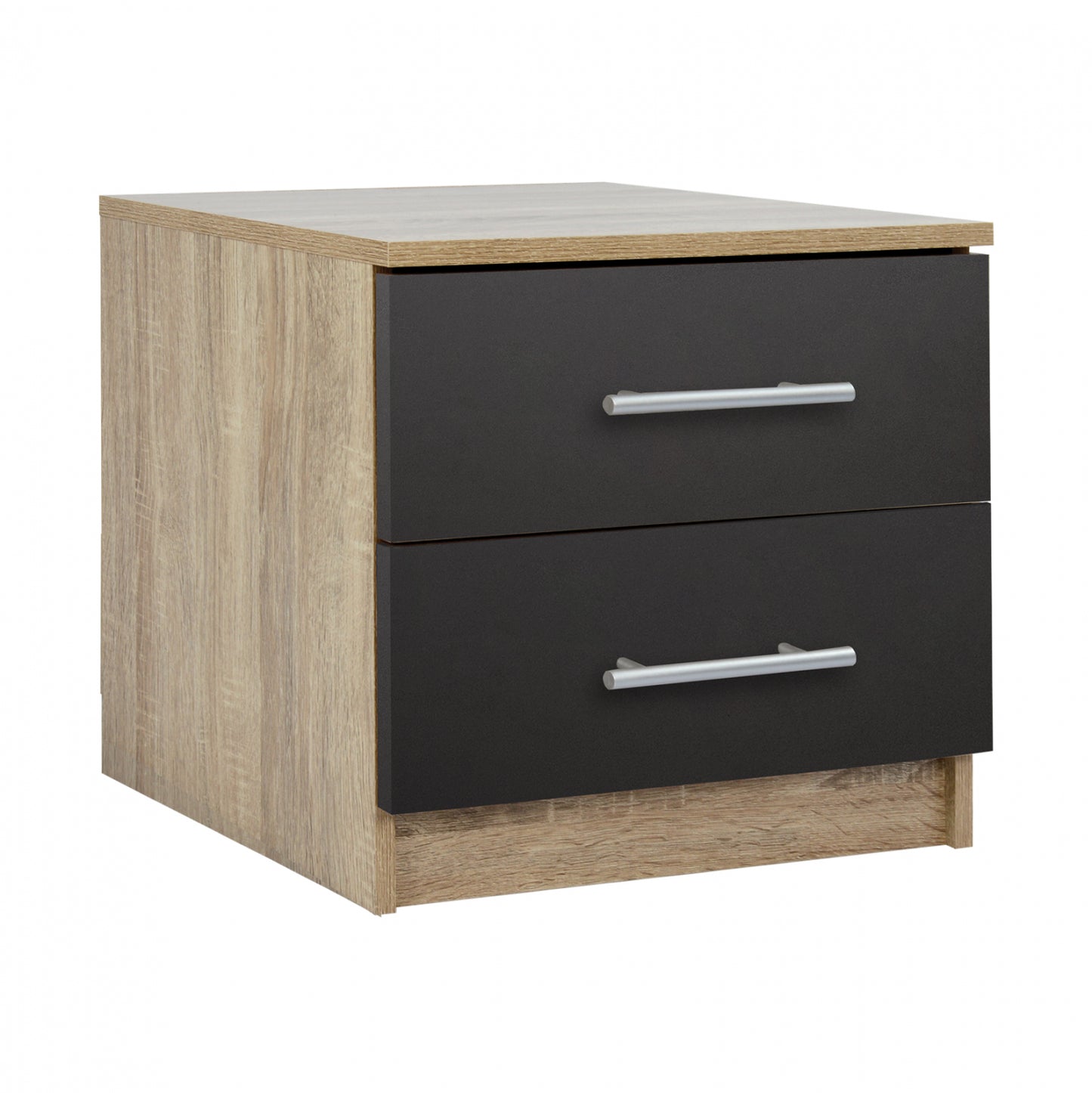 Bedside Table Melamine Hm2220.04 Sonama Grey 48x40x41cm