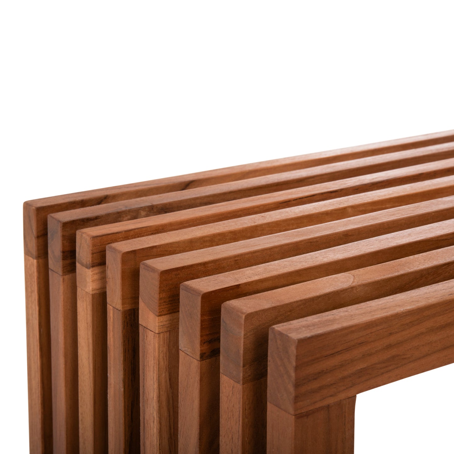 Console Nya Hm9831 Solid Teak Wood In Natural Color 130x29,5x46h Cm.