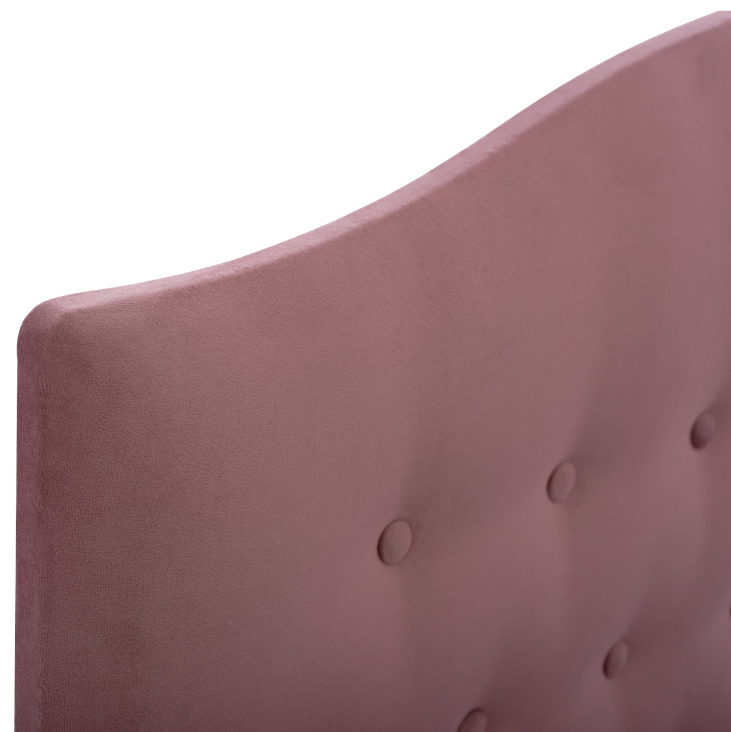 Hm638.12 Malena Bed, Dusty Pink Velvet, 150x200cm