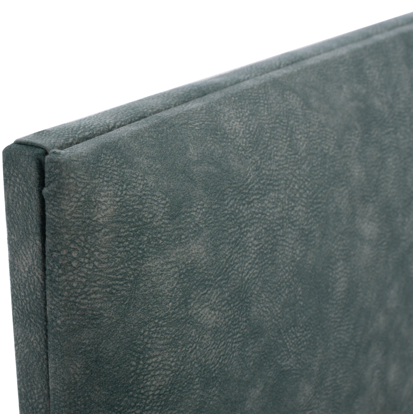 Bed Milo Hm652.27, Green Nubuck-type Fabric, 90x200cm