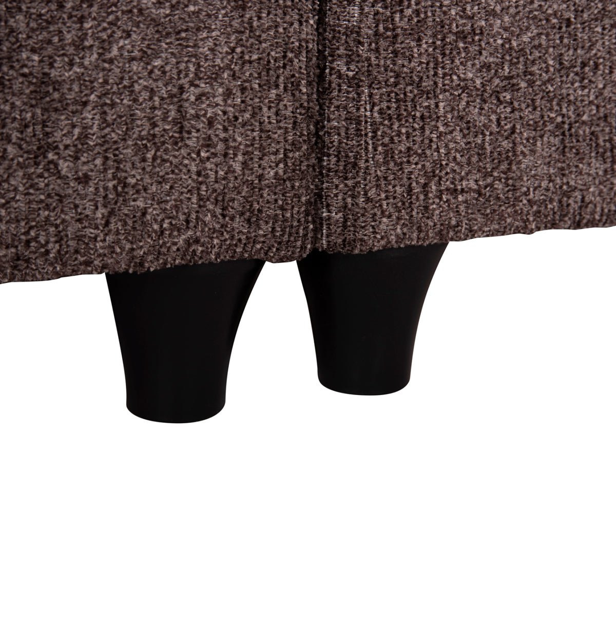 Bed Double-size Luther Hm717.02 Brown Teddy Fabric--for Mattress 160x200cm