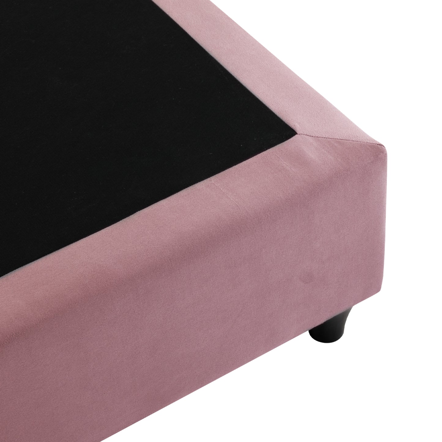 Bed Dolores Hm649.12 Dusty Pink Velvet 90x200 Cm