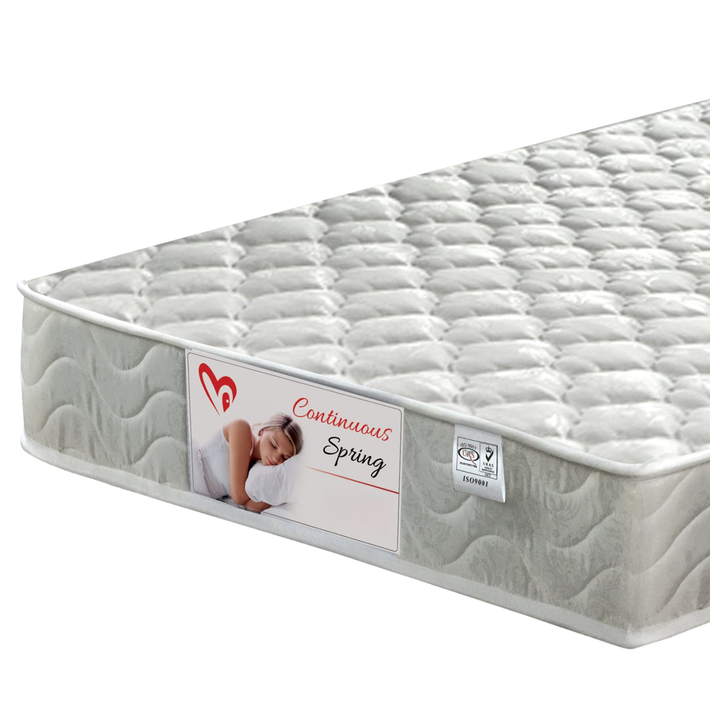 Semi-double Bed With Mattress Suzie Hm21333 Metal & Wood In Walnut--mattress 110x190cm