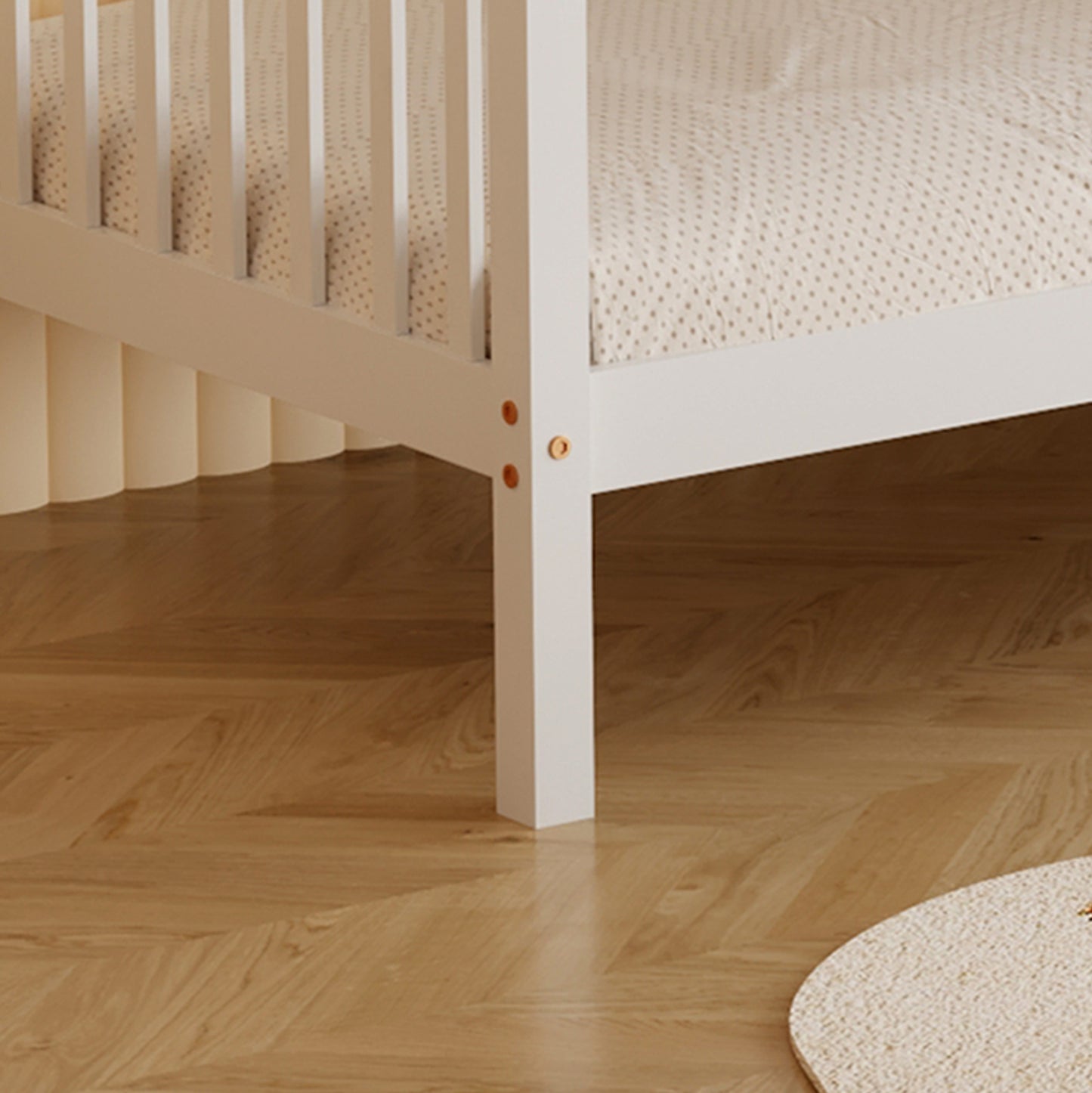 Bunk Bed For Children Lantai Hm682.03 Pine Wood In White-mattresses 190x90cm