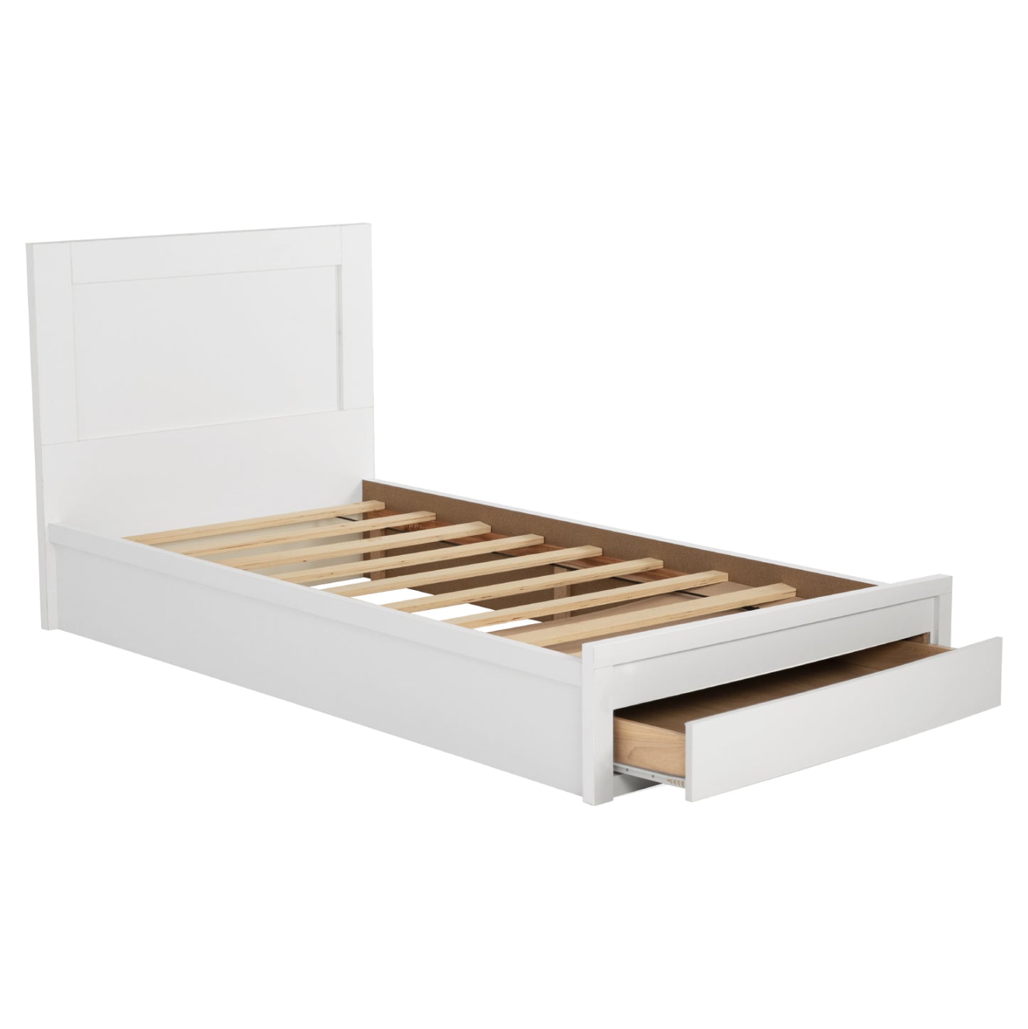 Bed Melany Hm323.05 With 1 Drawer White 110x190 Cm.