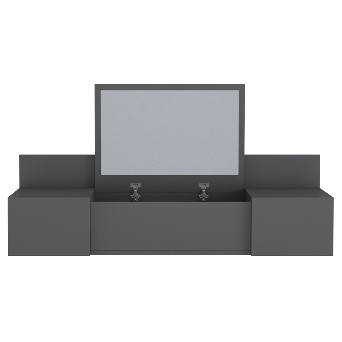 Wall Mounted Dressing Table Linde Hm8960.12 Melamine In Anthracite 100x39x33hcm.