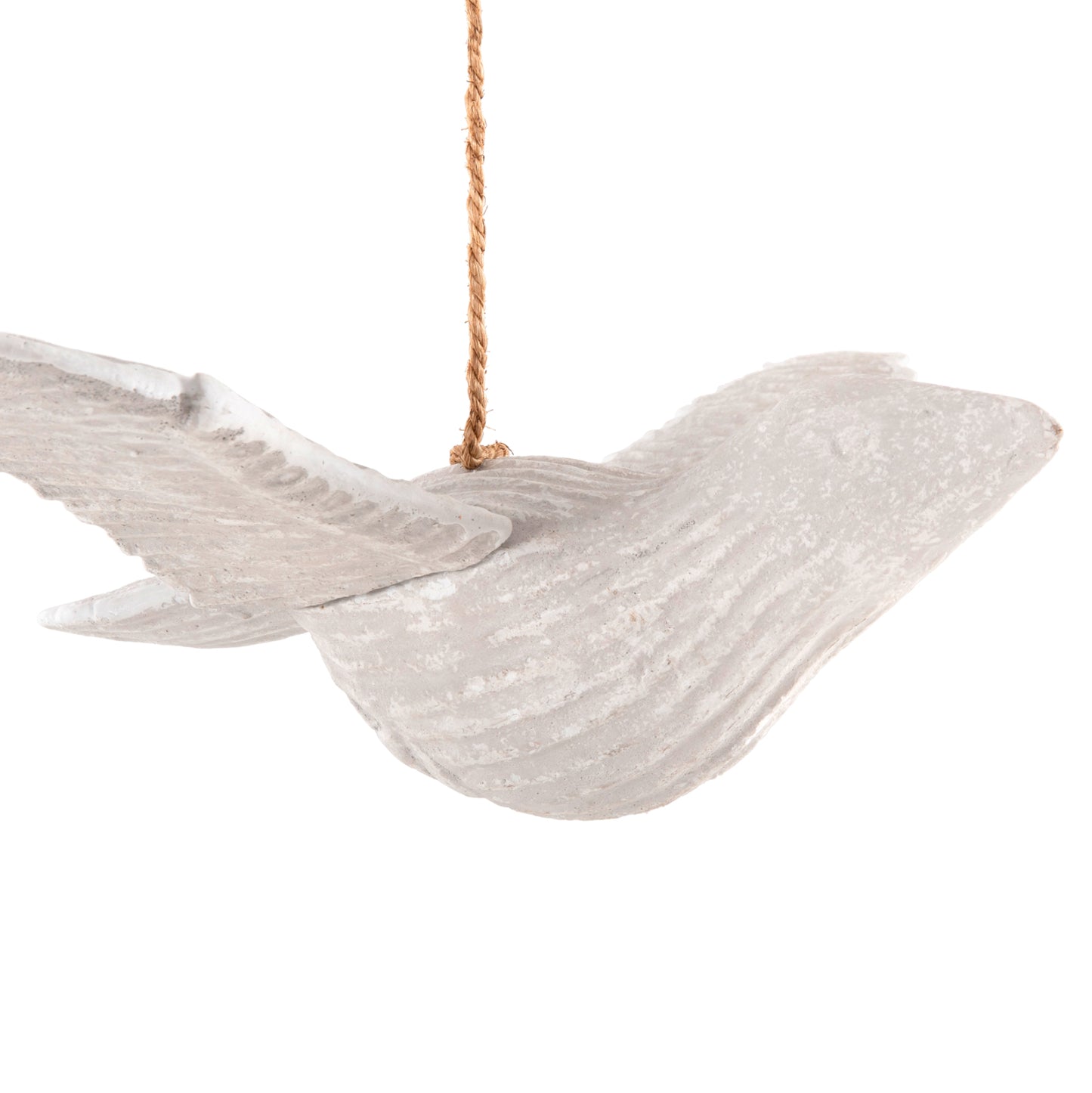 Pendant Decoration Seagull Hm4301 Albasia Wood In Whitewash 65x40x16-96h Cm.