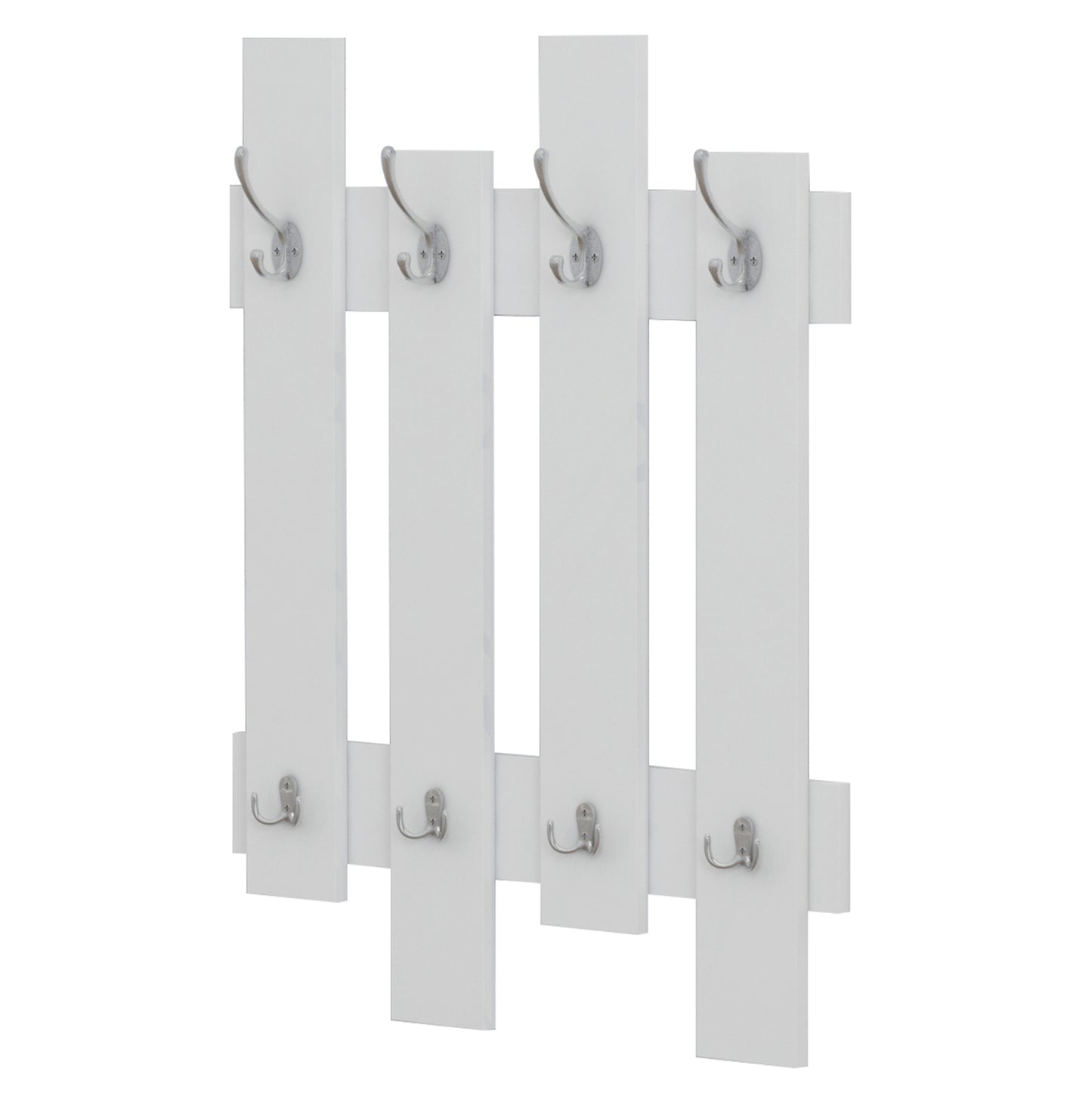 Wall Coat Hanger Wesson Hm8940.11 Melamine In White 64x4x79hcm.