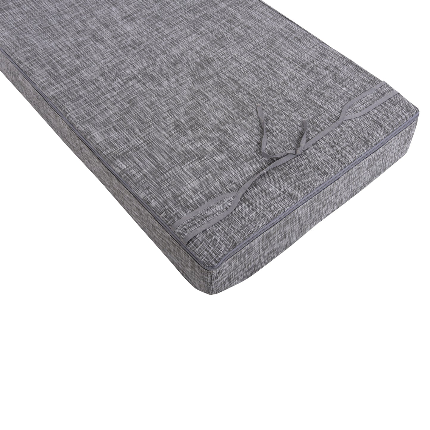 Sunbed Cushion Textline Grey Sifnos Hm11761.10 200(120+80)x70x20hcm.