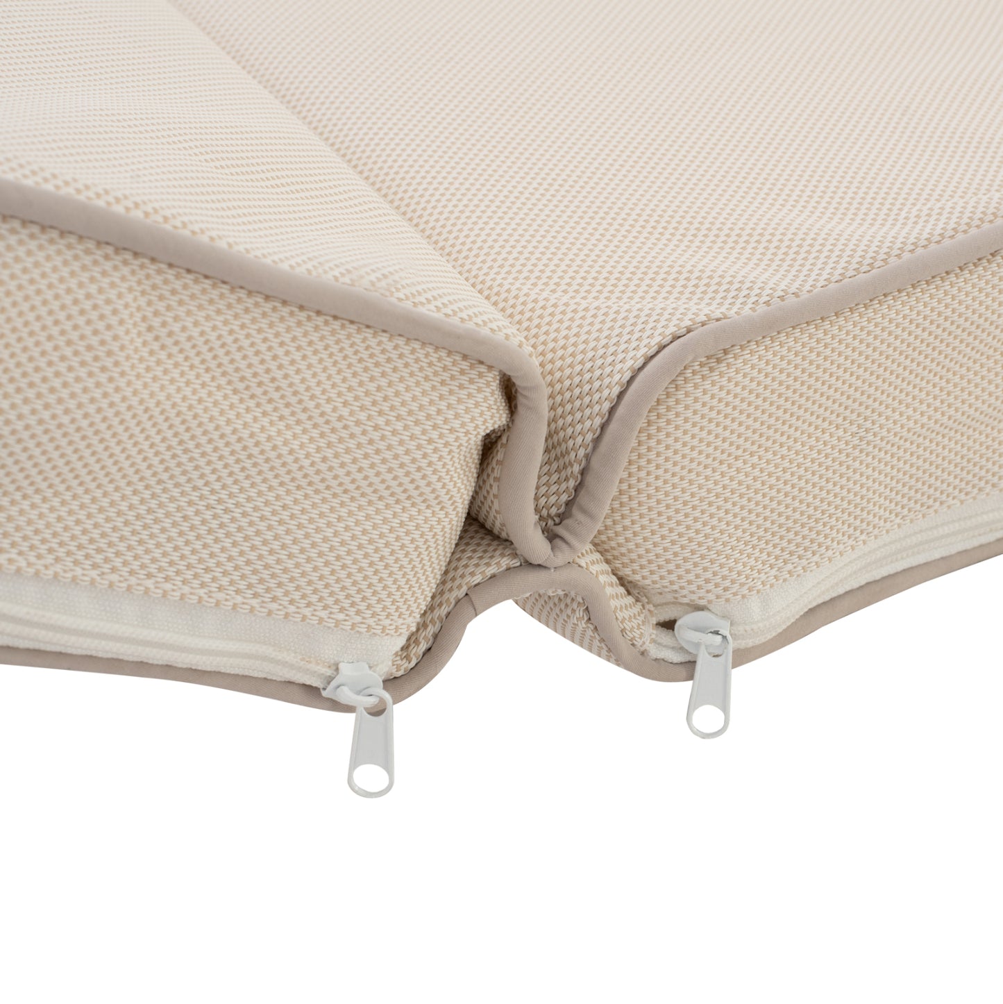 Sunbed Cushion Textline Sifnos Beige Hm11236.60t 196(117+1+78)x58x8 Cm