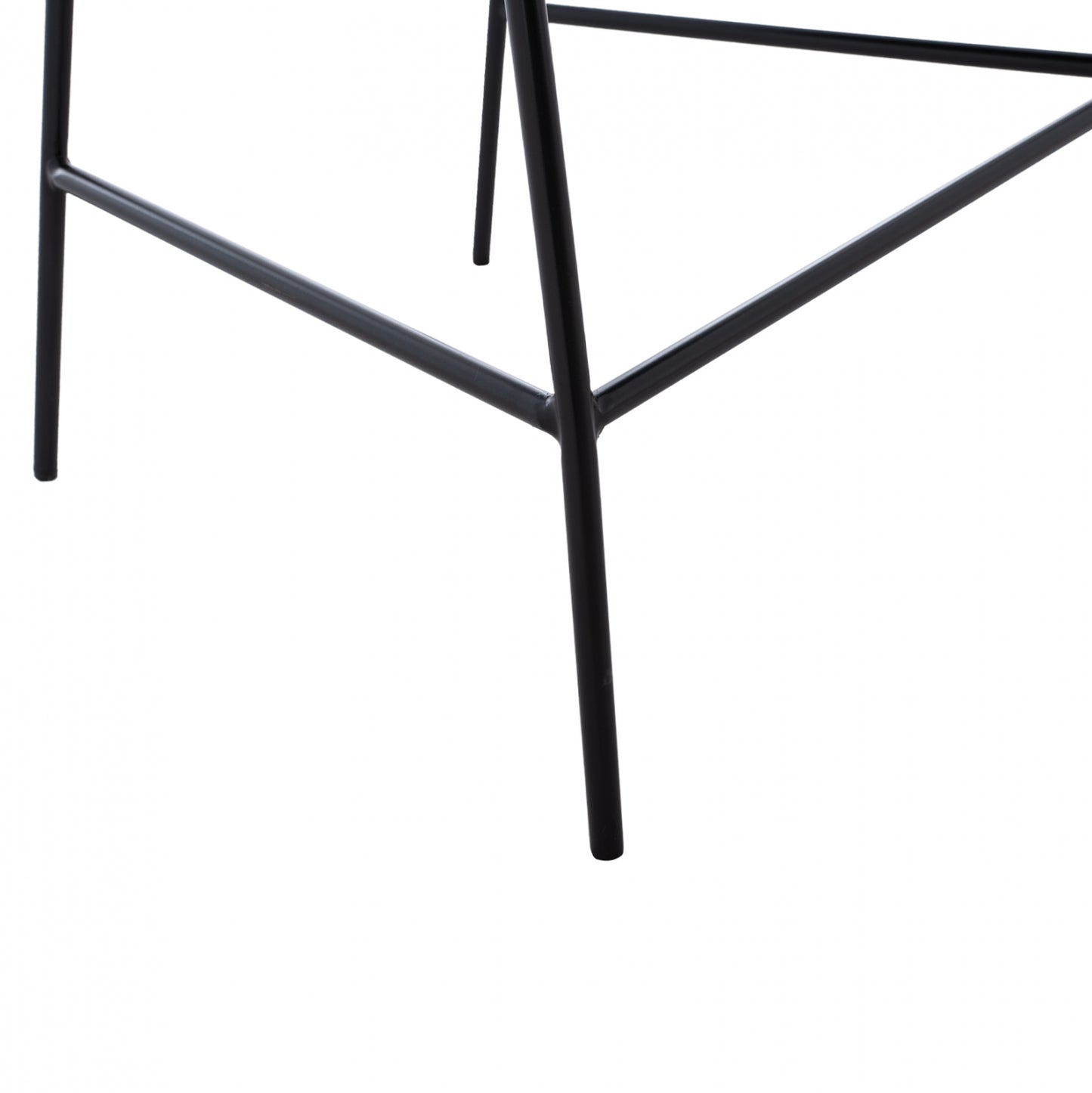 Medium Height Stool ΗΜ8734.01 Gray Velvet With Black Frame 60x55x100y Cm.