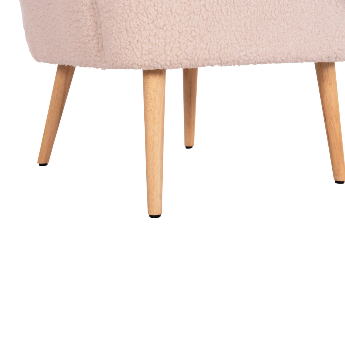 Armchair Mylie Hm8394.23 Ecru Boucle Fabric 66x76x90hcm.
