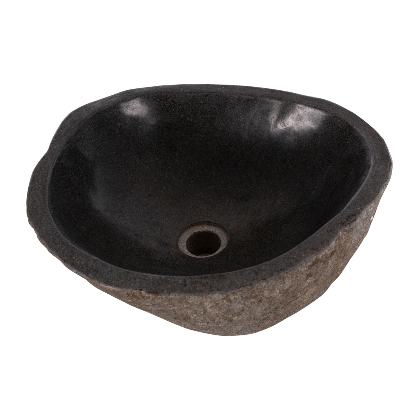 Stone Sink Carved Grey Color 40x40x20hcm.hm7807