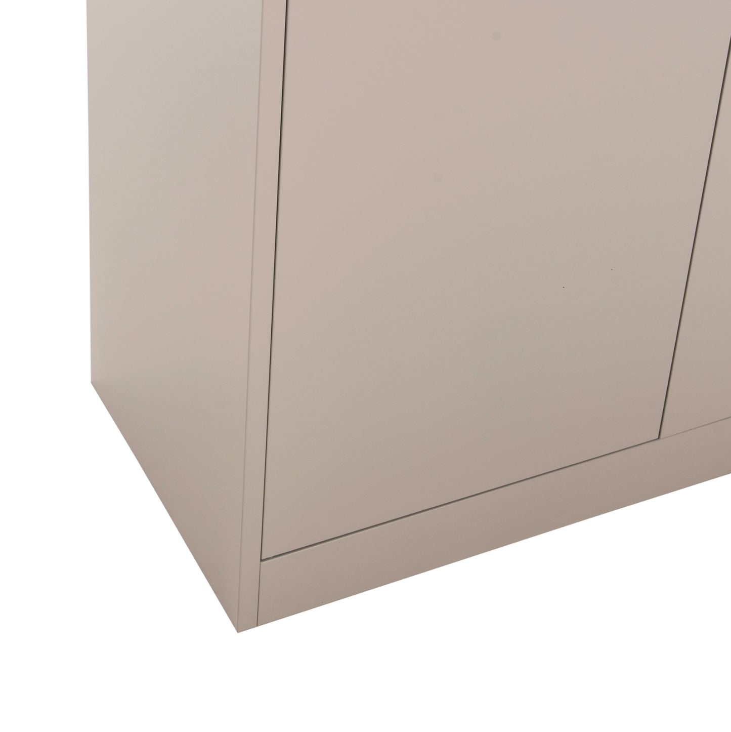 Wardrobe Metallic Hm5959.01 2-leaf With 5 Storage Spaces Light Grey 90Χ40Χ180hcm.