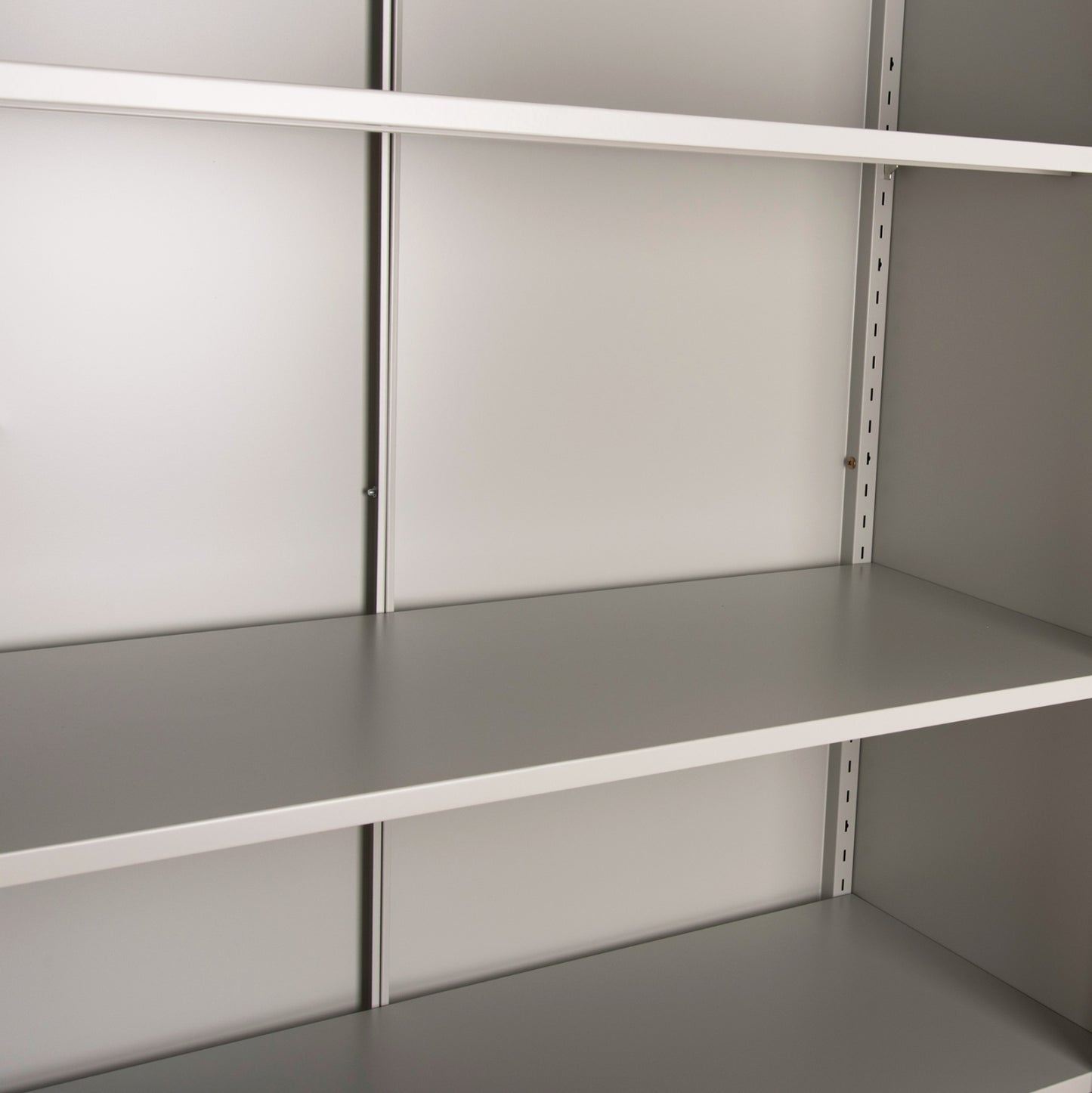 Wardrobe Metallic Duron Hm5959.11 2-leaf With 5 Storage Spaces Light Grey 90Χ40Χ180hcm.