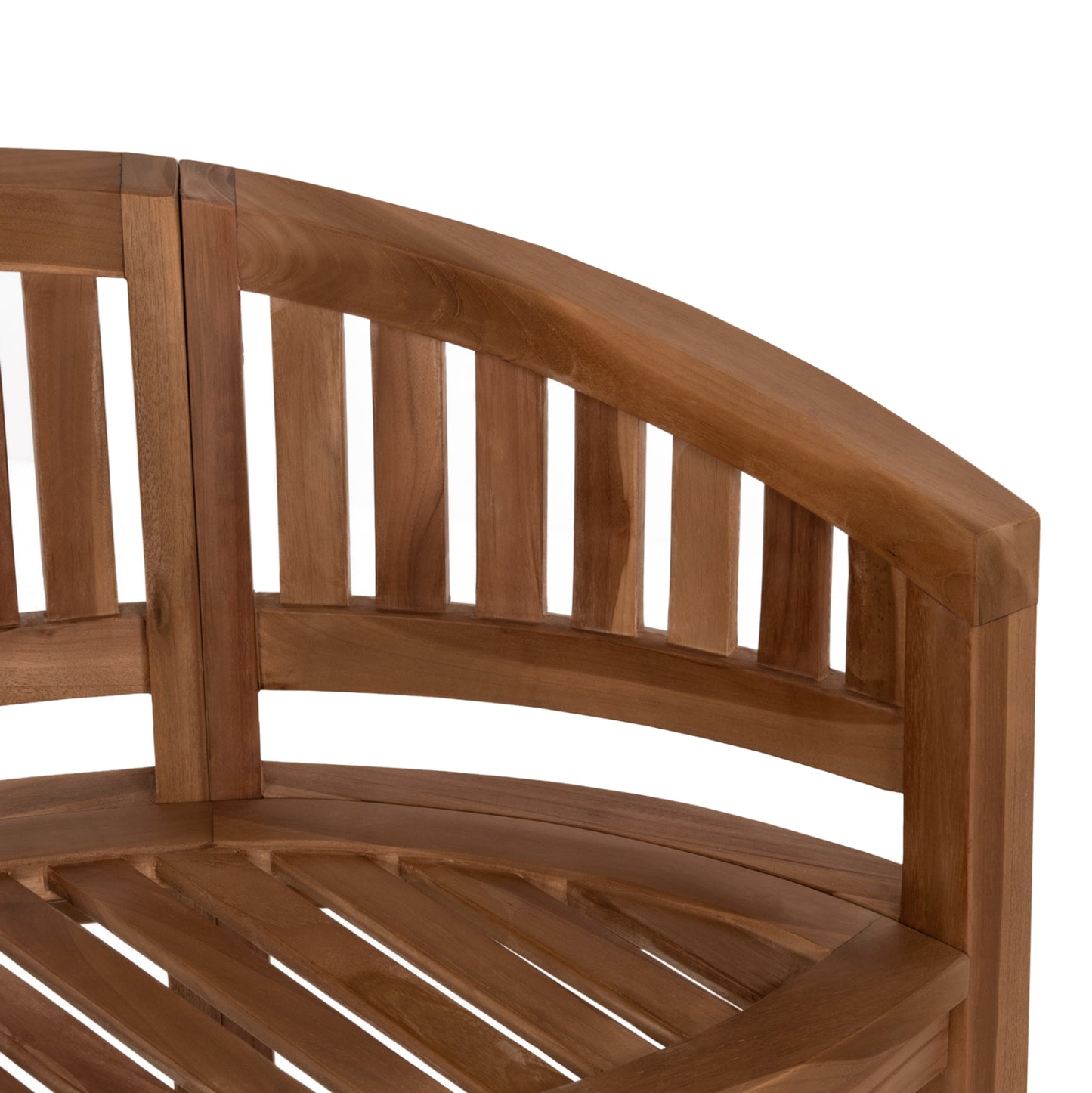 Bench 2-seater Capo Hm9538 Teak Wood In Natural Color 121x59x86hcm.