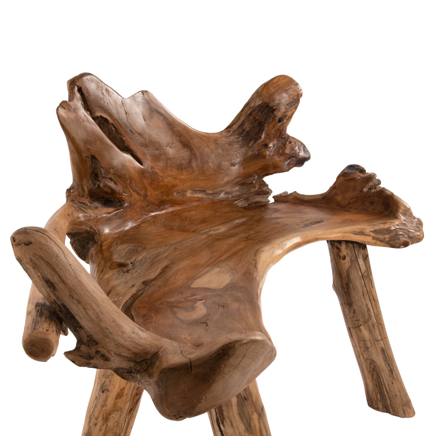 Bench Hm9348 Solid Teak Natural Color 120x88x80 Cm.