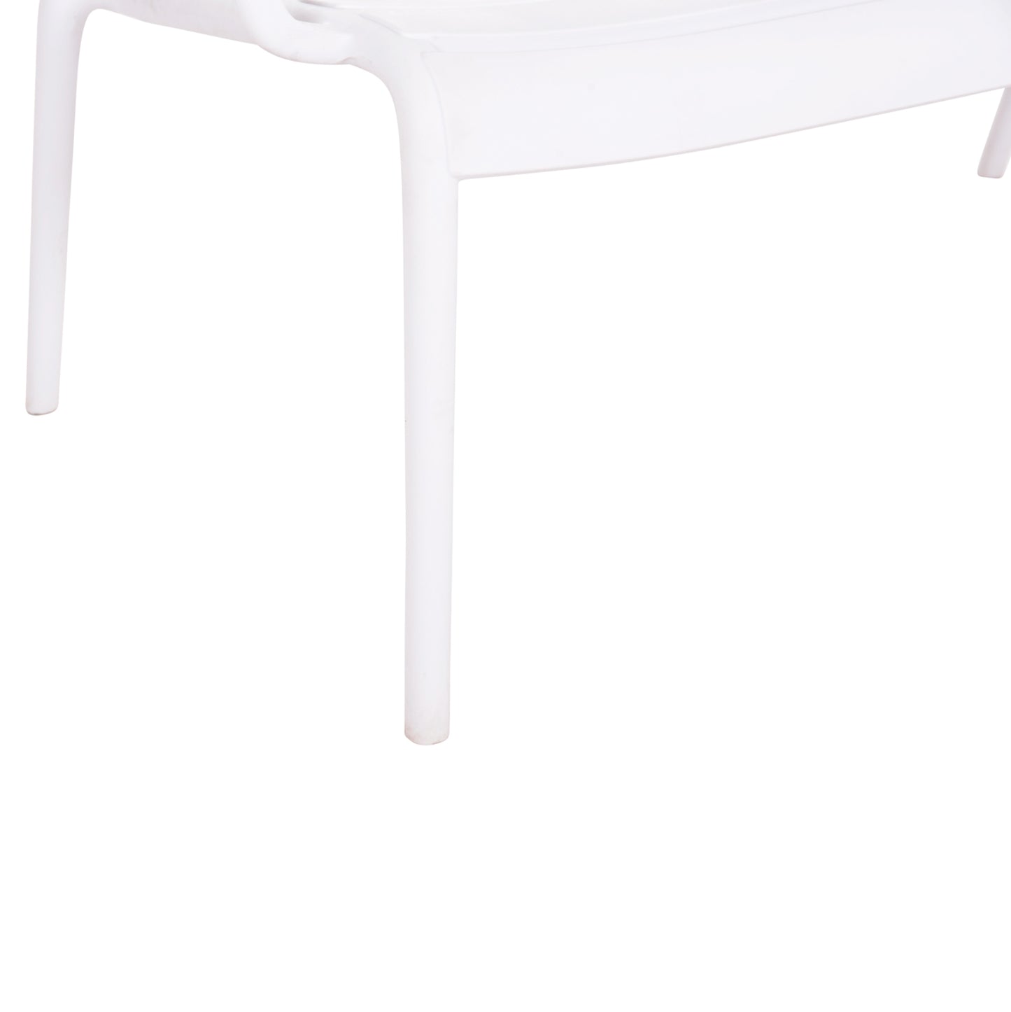 Polypropylene 2-seater Bench Korver Hm6332.01 White 113x65x76hcm.