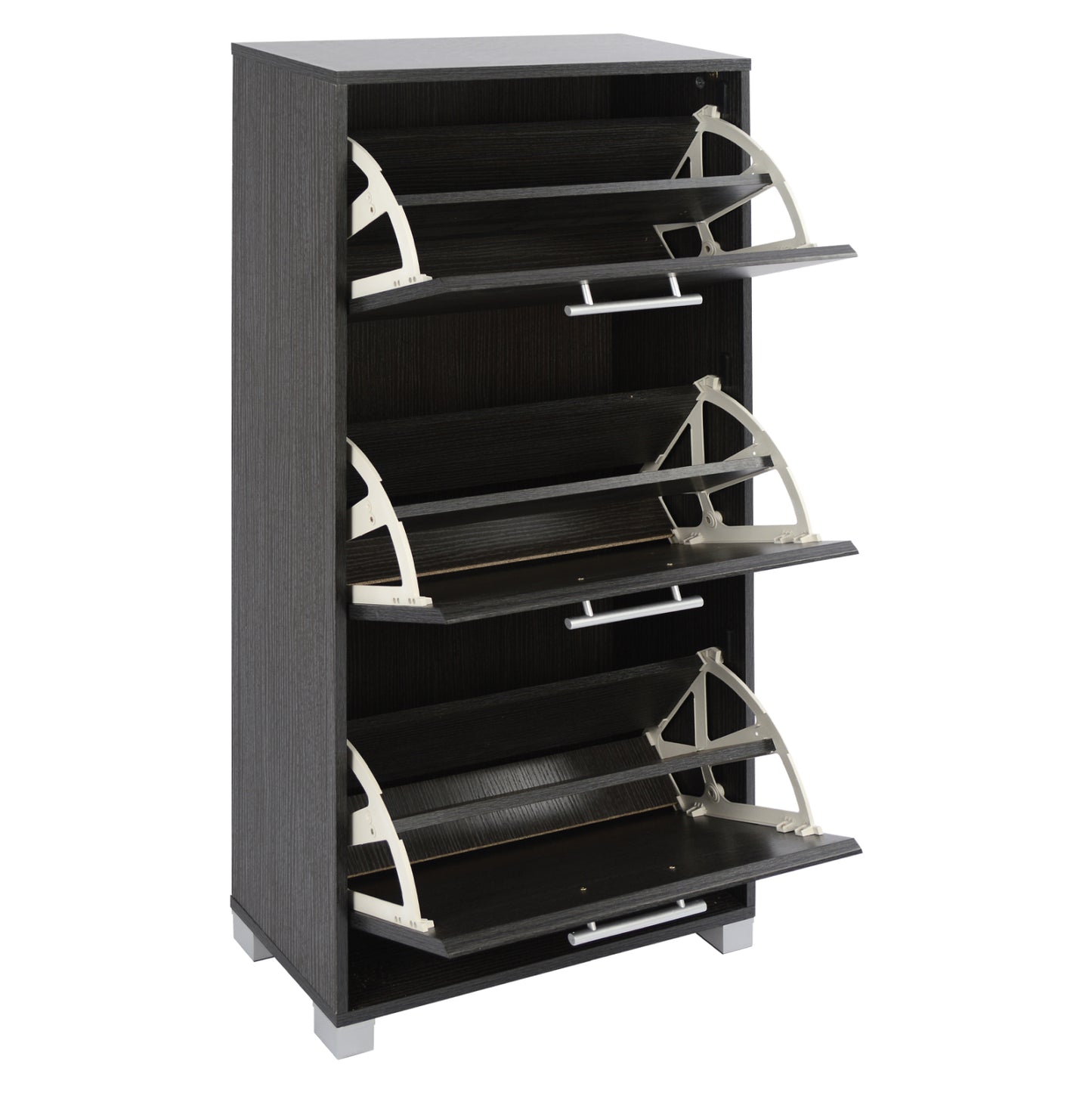 Shoe Cabinet 3-drawers Davina Hm2221.01 Melamine Zebrano 62x24x110h