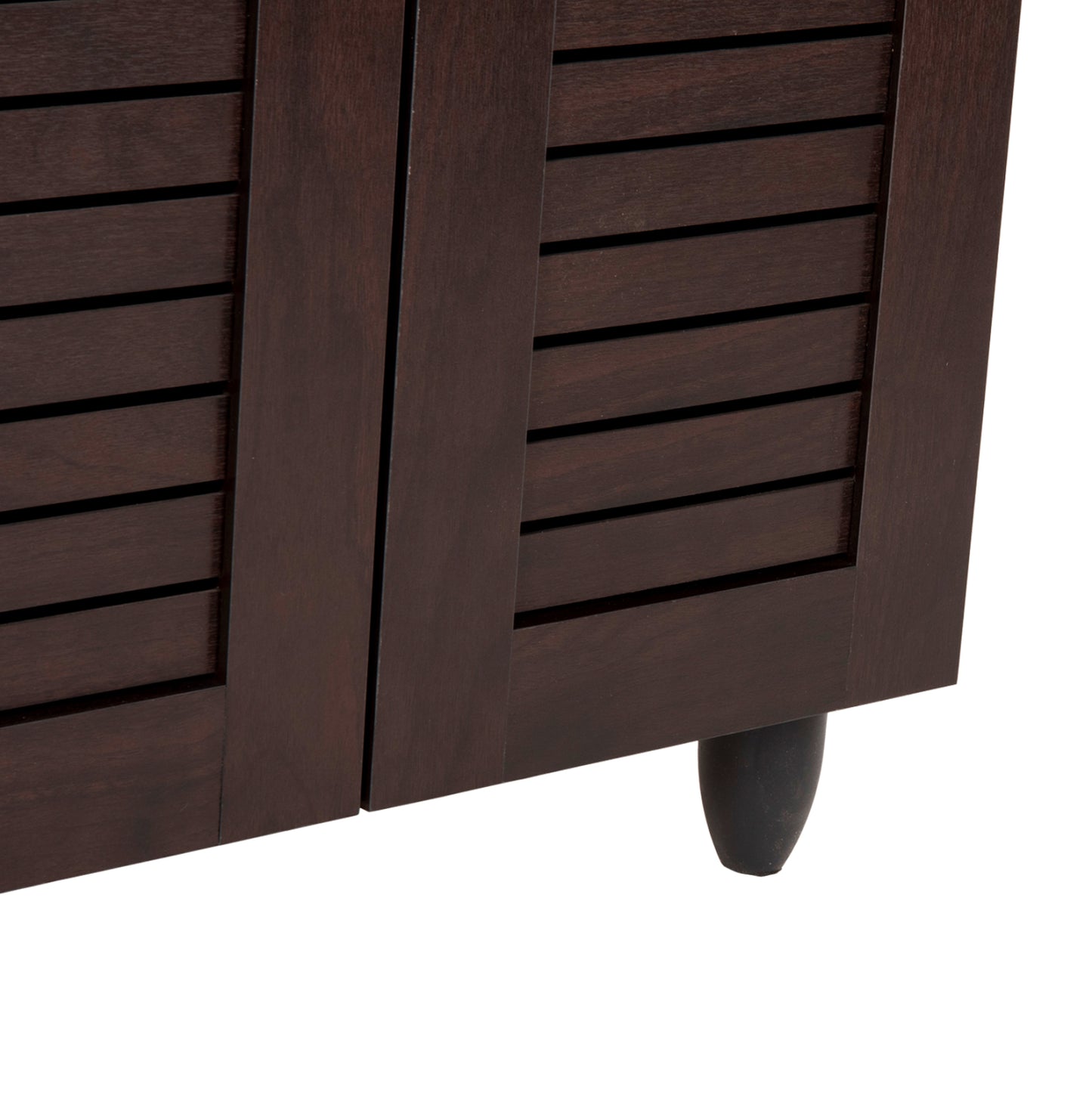 Shoe Cabinet Prolly Hm9608.01 Melamine In Wenge-2 Doors-4 Shelves 60x34x88hcm.