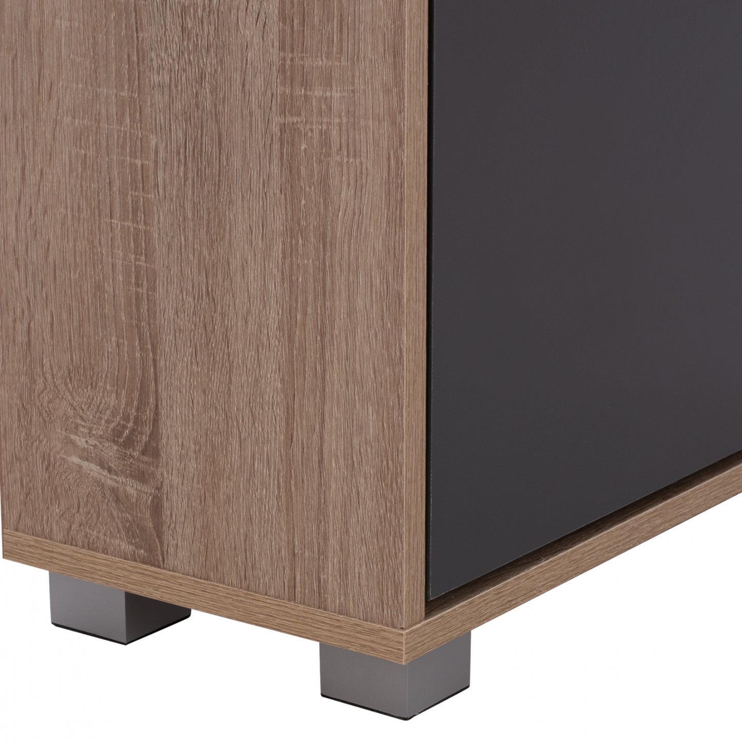 Shoe Cabinet 3-drawers Davina Hm2221.04 Melamine Sonama-grey 62x24x110hcm