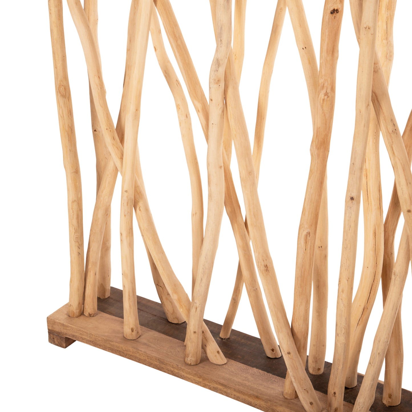Room Divider Hm9521 Solid Teak Branches In Natural Color 120Χ20Χ180hcm.