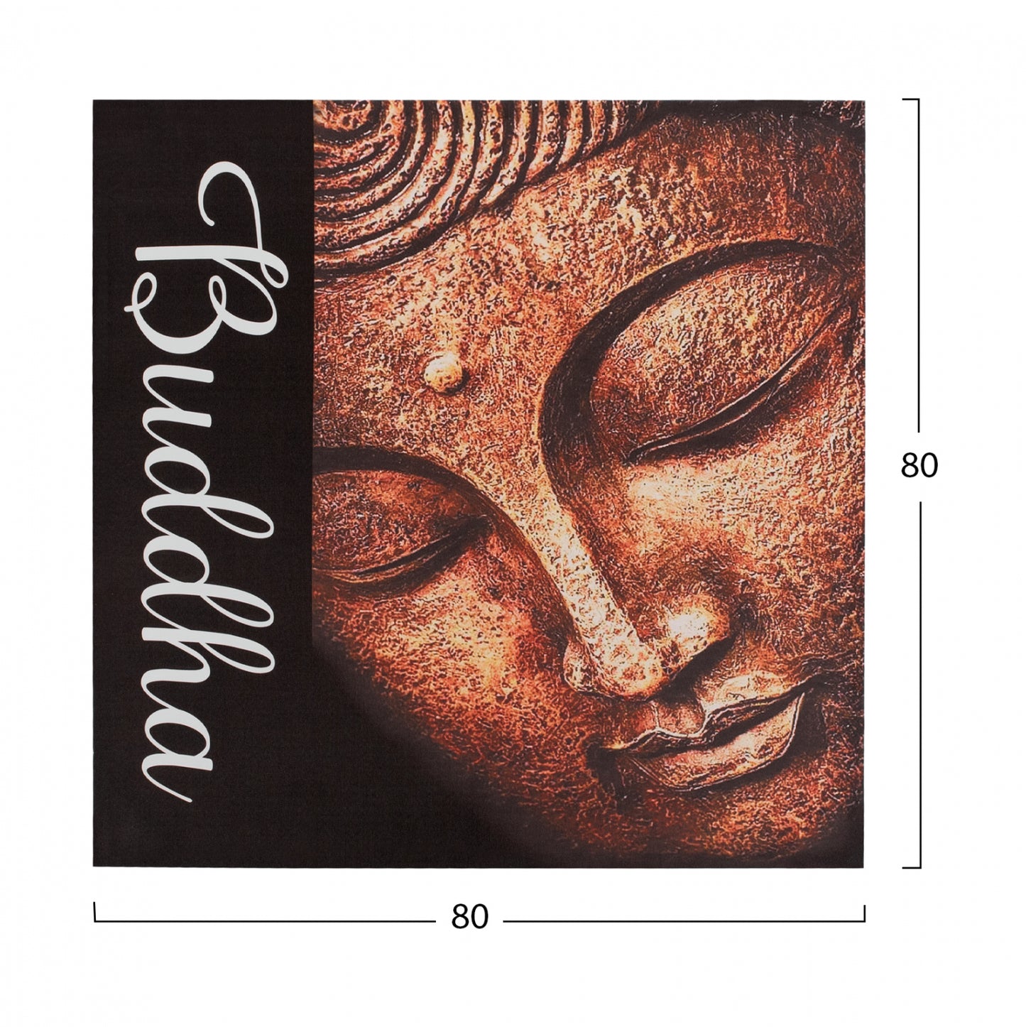 Canvas Buddha2 Hm7156.02 80x80x2.5 Cm.